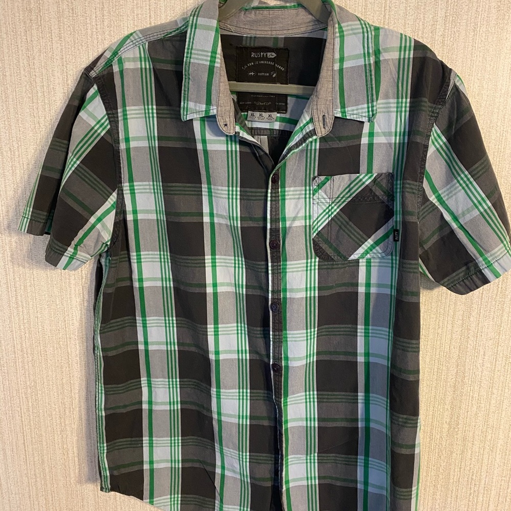 Mens rusty button down